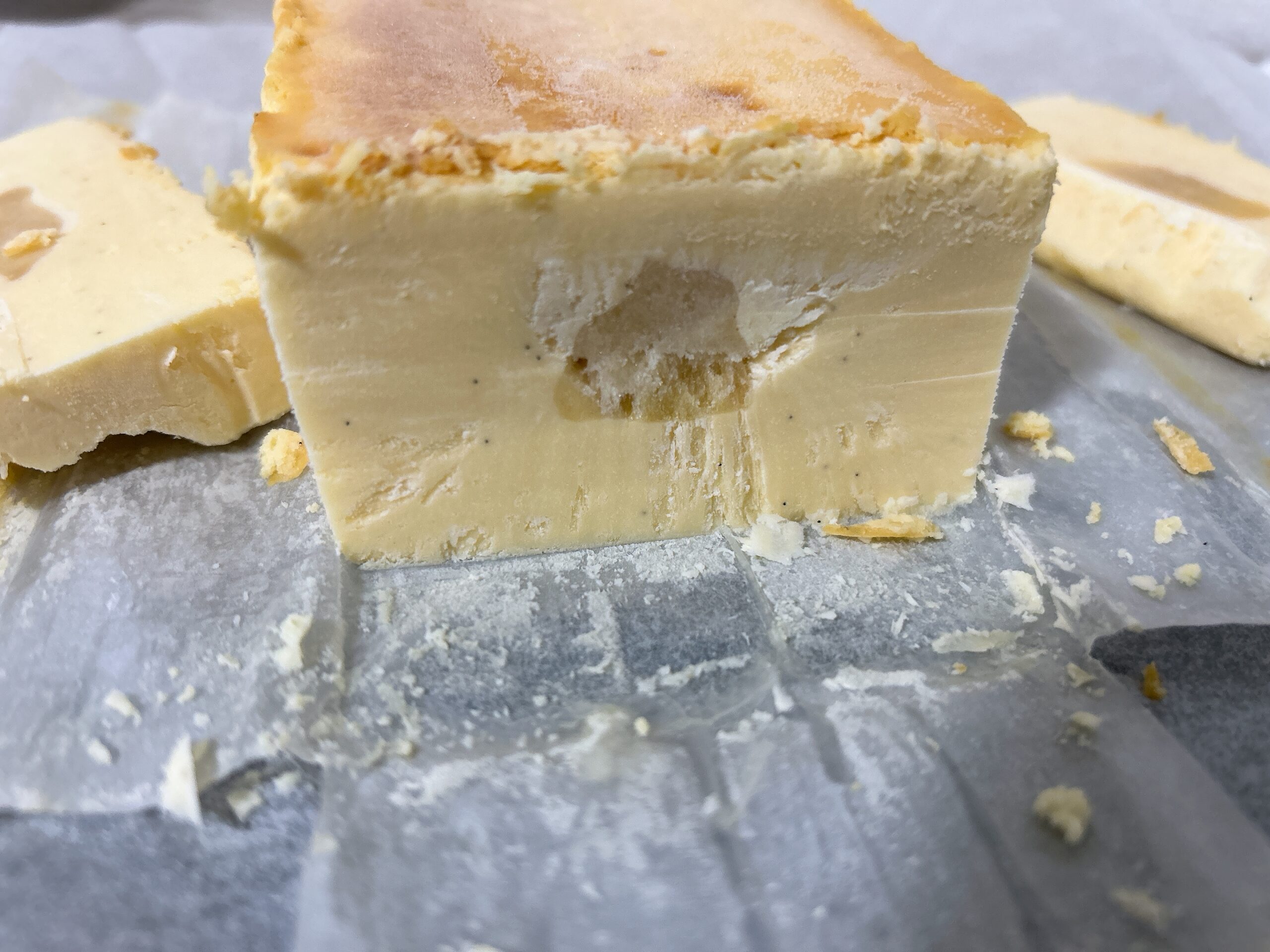 チーズケーキ断面