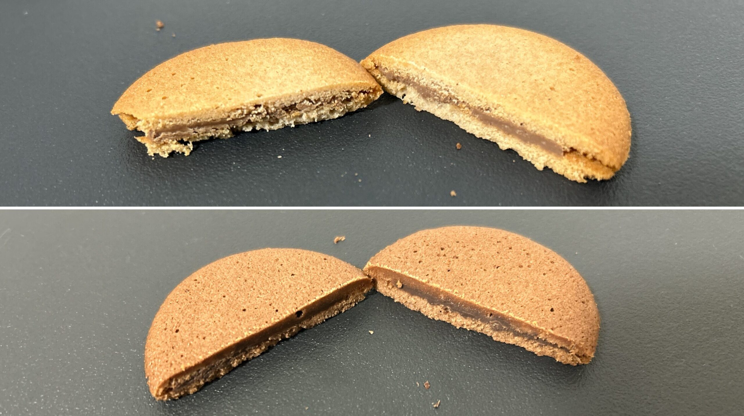 ラングドシャクッキー（断面）