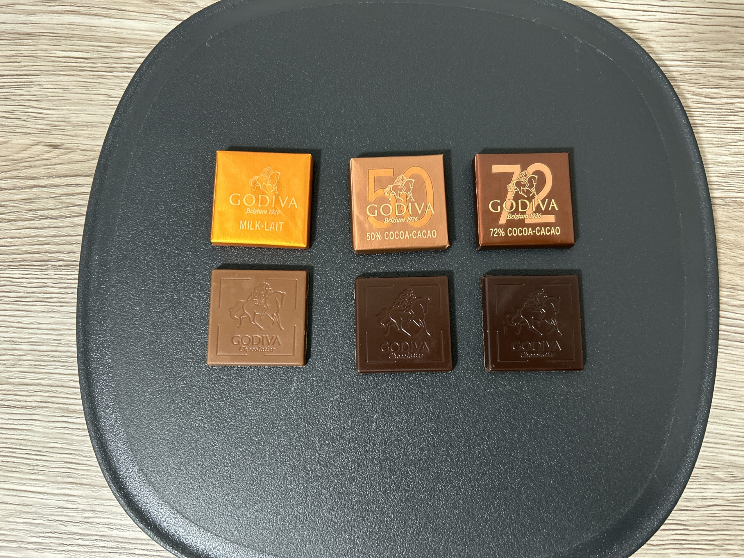 カレ（ミルク・50%ダーク・72%ダーク）