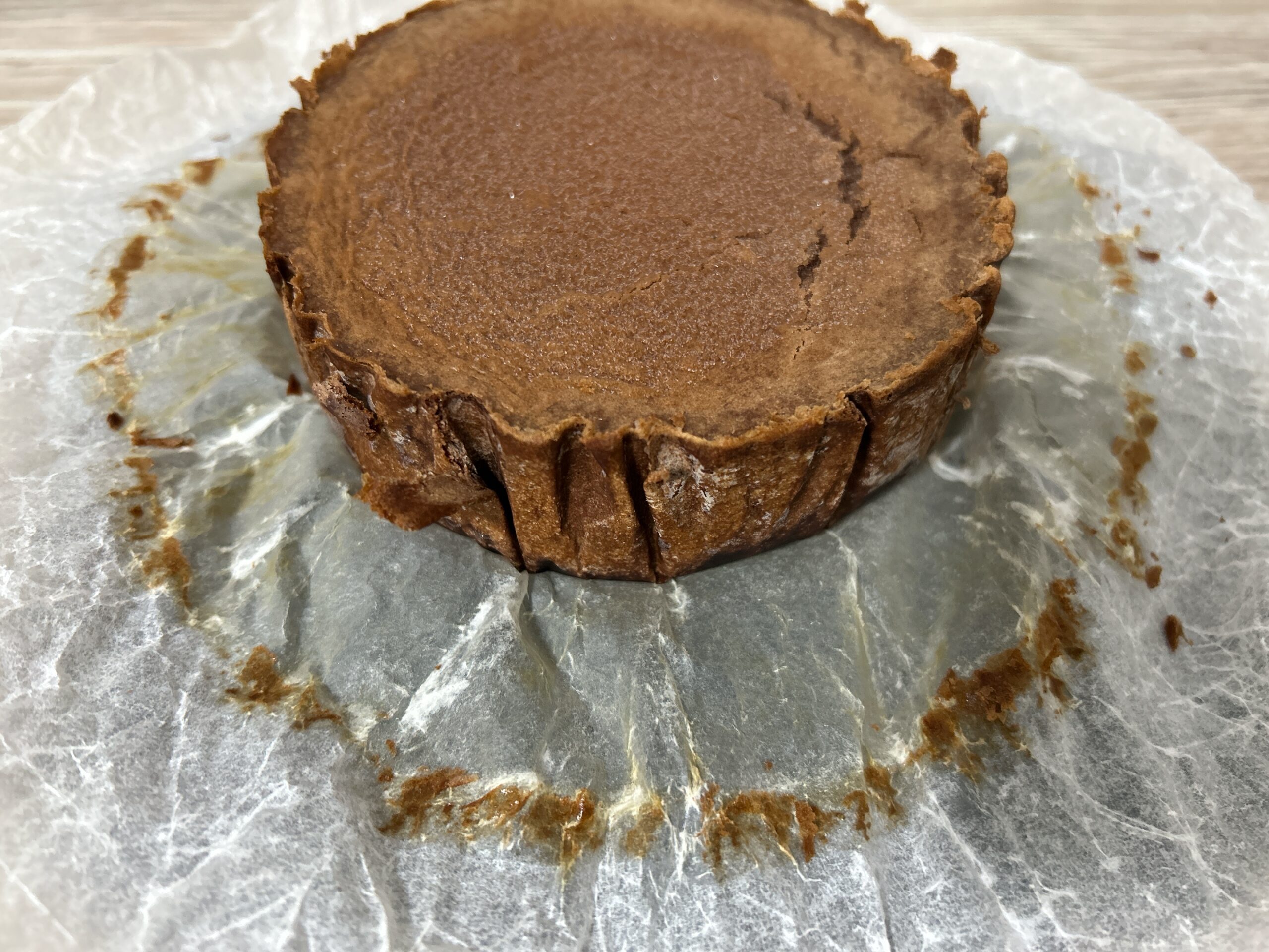 バスクチーズケーキ（カカオ）断面