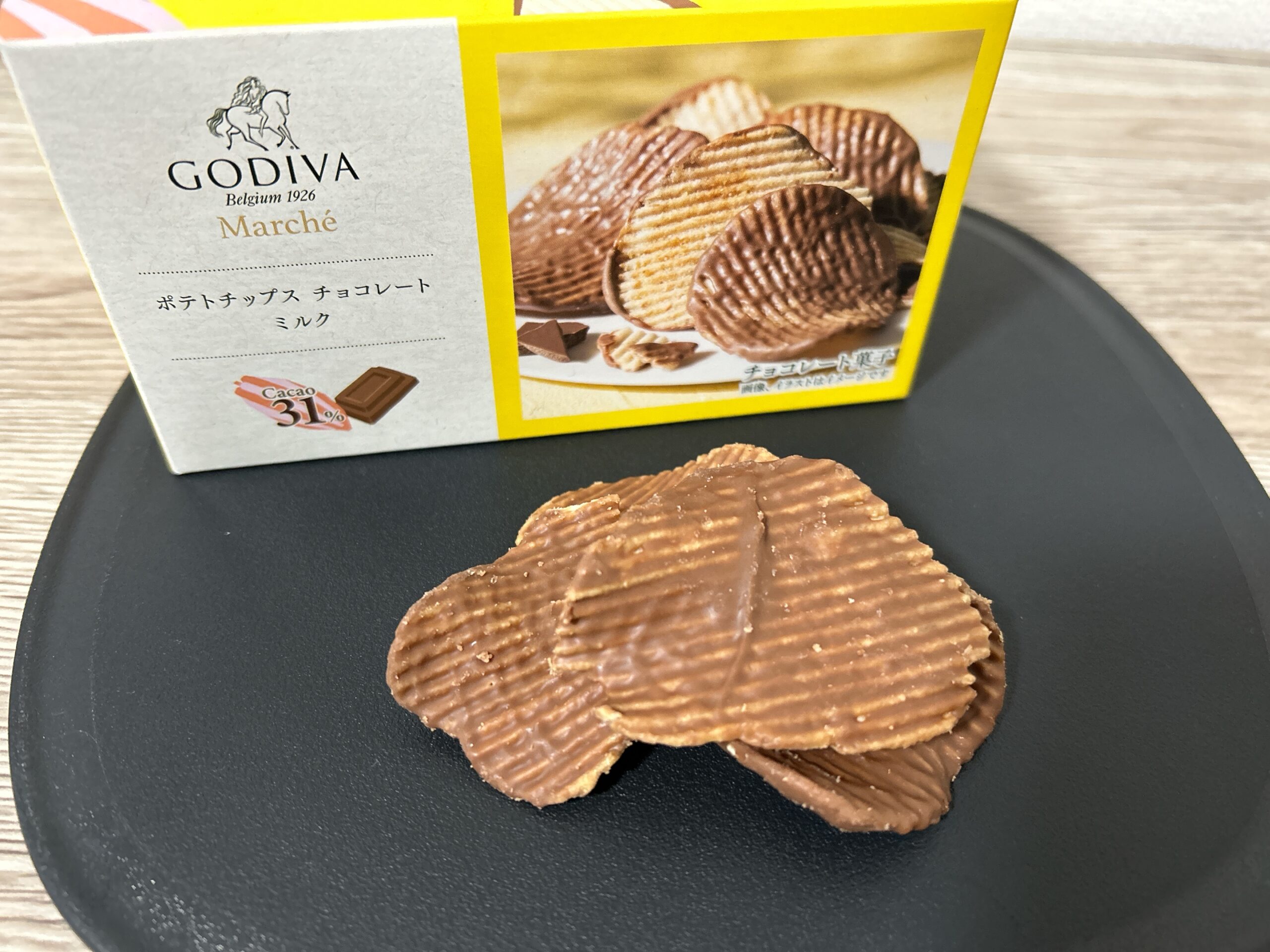 ポテチ　チョコレート（ミルク）見た目
